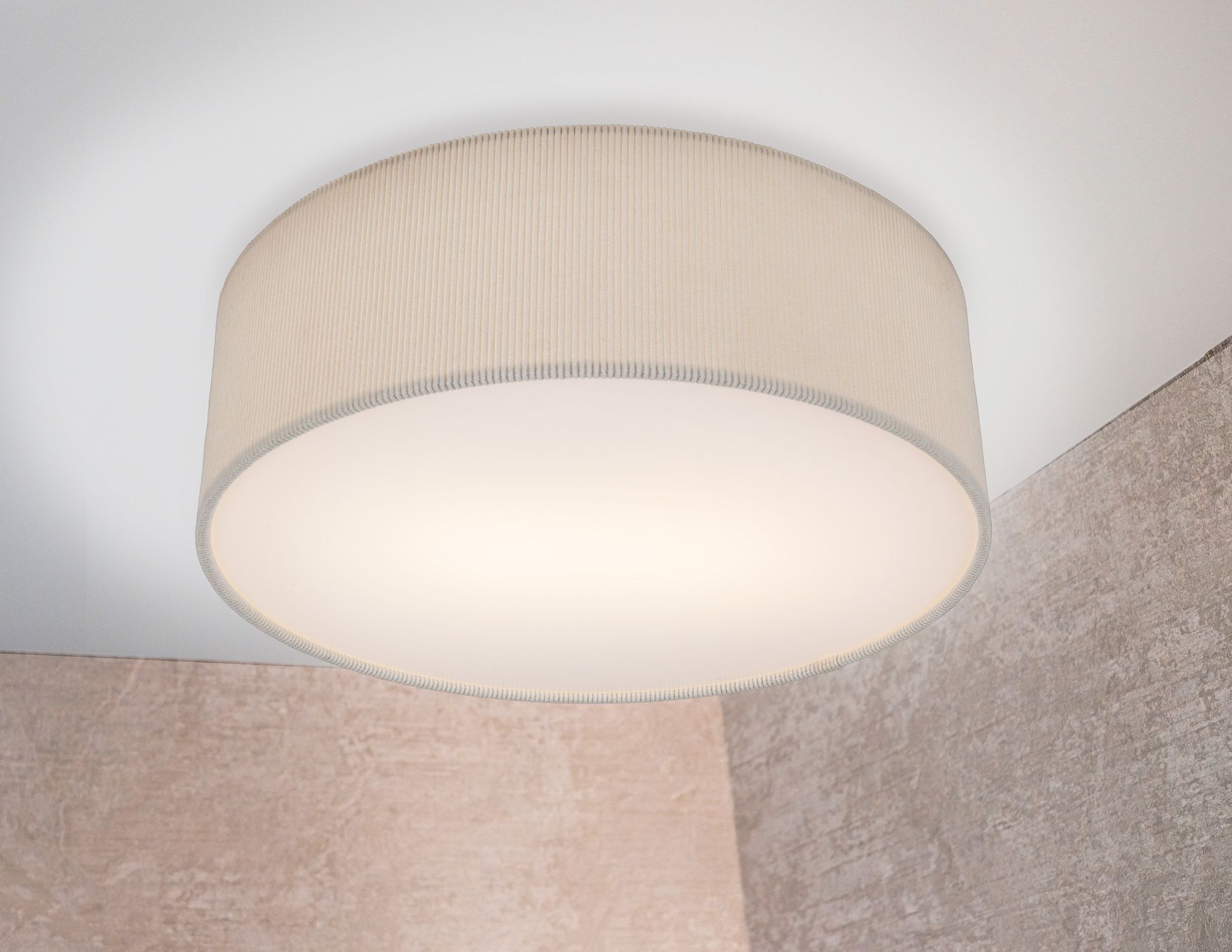 Deckenleuchte  ARDITA  : 40cm beige - IP20, E27, Beige