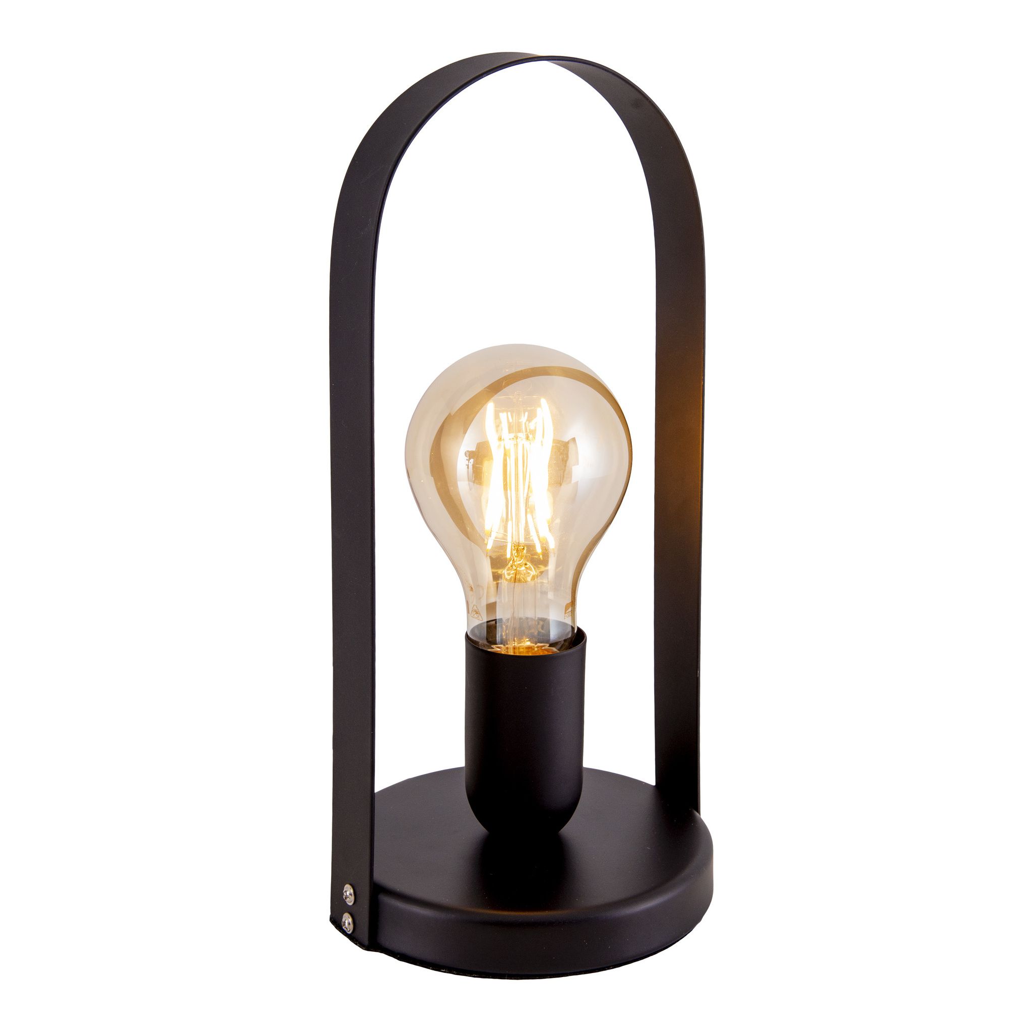 Metall-Tischleuchte Faro h: 28,5cm schwarz - E27, 40W, IP20