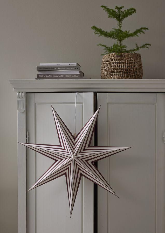 Paper Star Stripe - Indoor, , Weiss