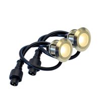 24V Bodeneinbauspot Duopack 34mm - 24V DC, 2x0.6W, 50lm, 3000K, IP67, edelstahl