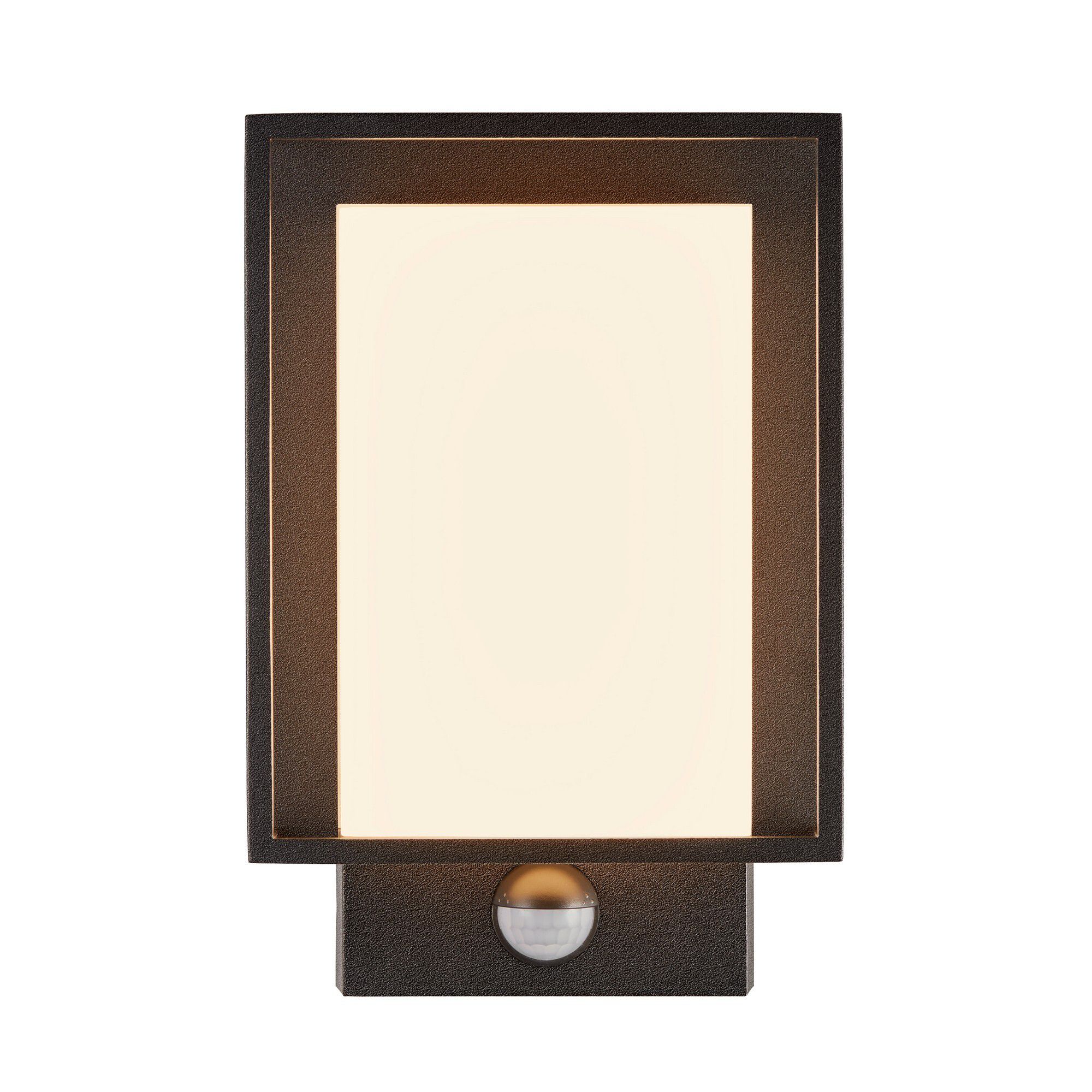 LED Sensor-Wandleuchte Nestor - 8W, 550lm, 2700K, IP44, CRI 80, 120°, nicht dimmbar, L=221mm, B=147mm, H=87mm