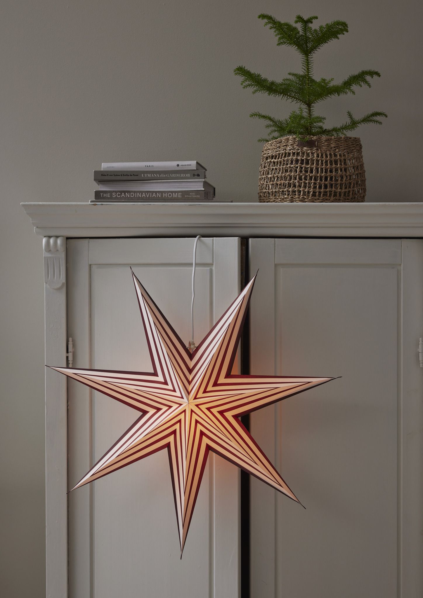 Paper Star Stripe - Indoor, , Weiss