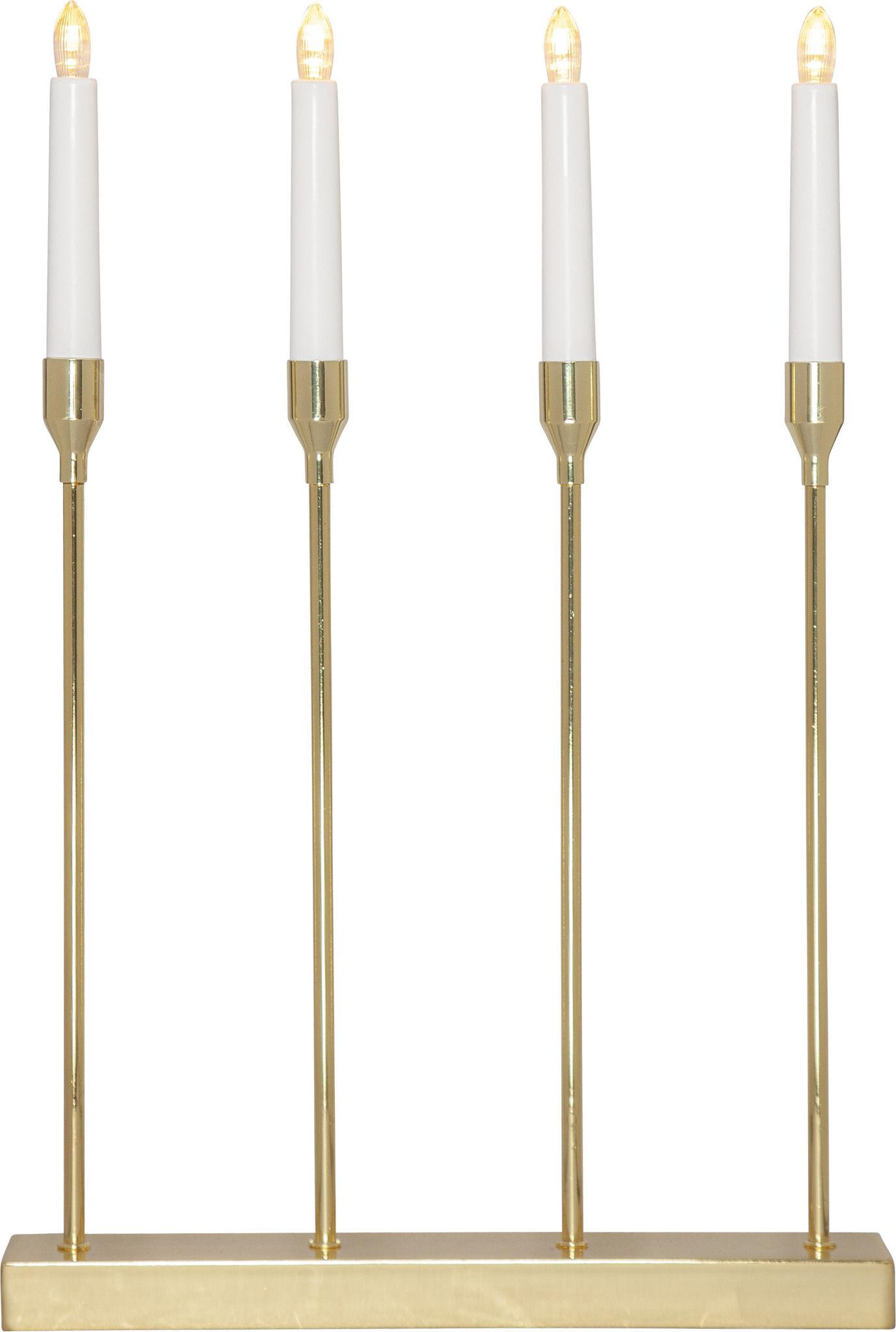 Kerzenleuchter Lottie - IP20, Messing, Kaltweiss