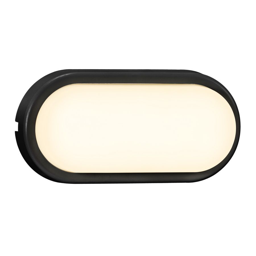 Cuba Energy Oval, Schwarz - LED Modul, 6.3W LED, IP54