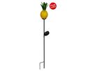 LED-Solar Erdspieß Ananas orange 81cm - IP44, kaltweiss, W