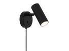 Wandleuchte Vico Schwarz - GU10, IP20, 230V