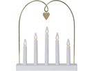 Kerzenständer Glossy Bow - IP20, Neutralweiss, 5 LED's
