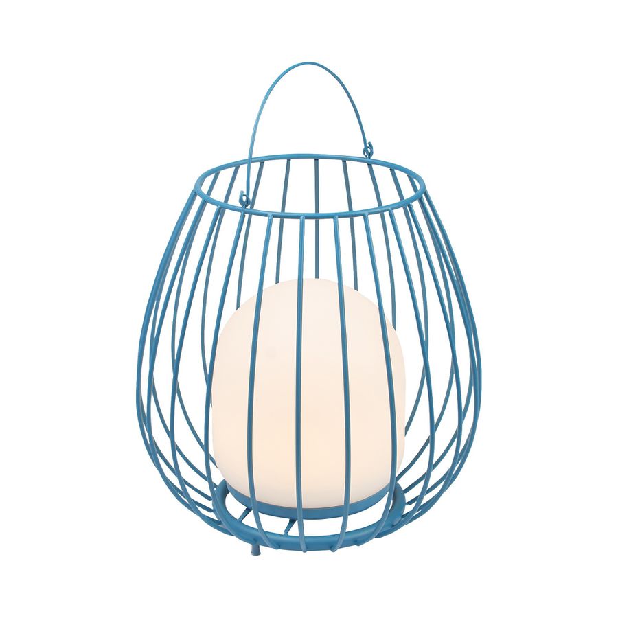 Jim To Go, Blau - 3W, 300lm, 2700K , IP54, dimmbar, blau, USB-C Ladeanschluss, D=280mm, H=384mm