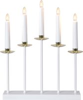 Kerzenleuchter Greta - IP20, Weiss, Warmweiss