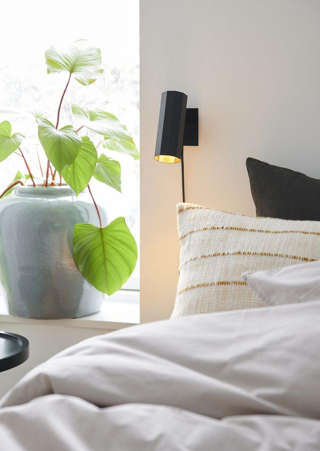 Alanis , Wandleuchte, Schwarz - GU10, IP20, max.LED 5W