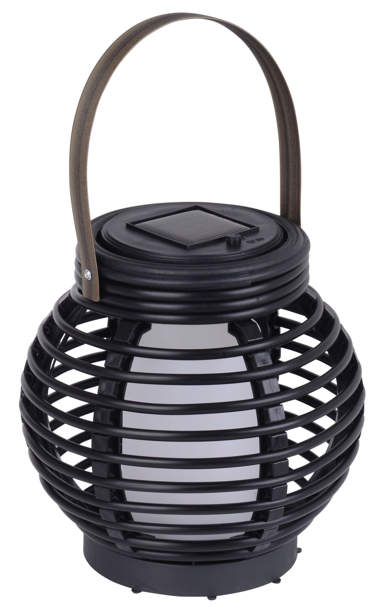 LED Solar-Tischdeko Rattan-Flamme h:15cm - IP44