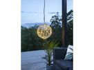System LED Extra, Trassel-Kugel, 35x35cm - Weiss, Warmweiss