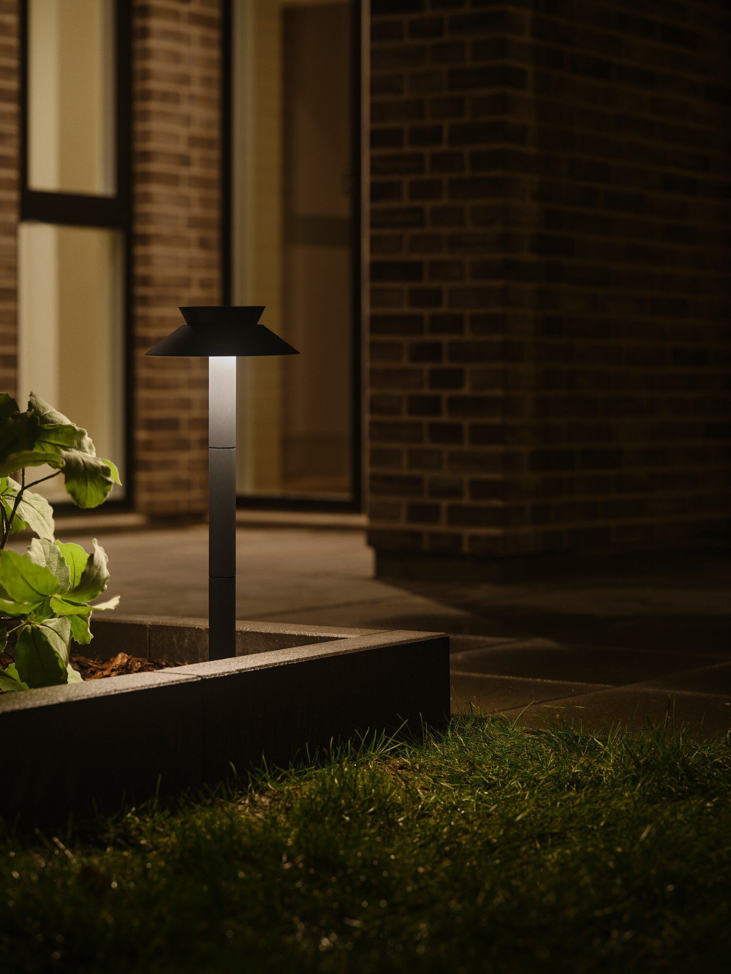 Solar-Pollerleuchte Justina Antrazit - 5W, 3000K, 400lm, IP44