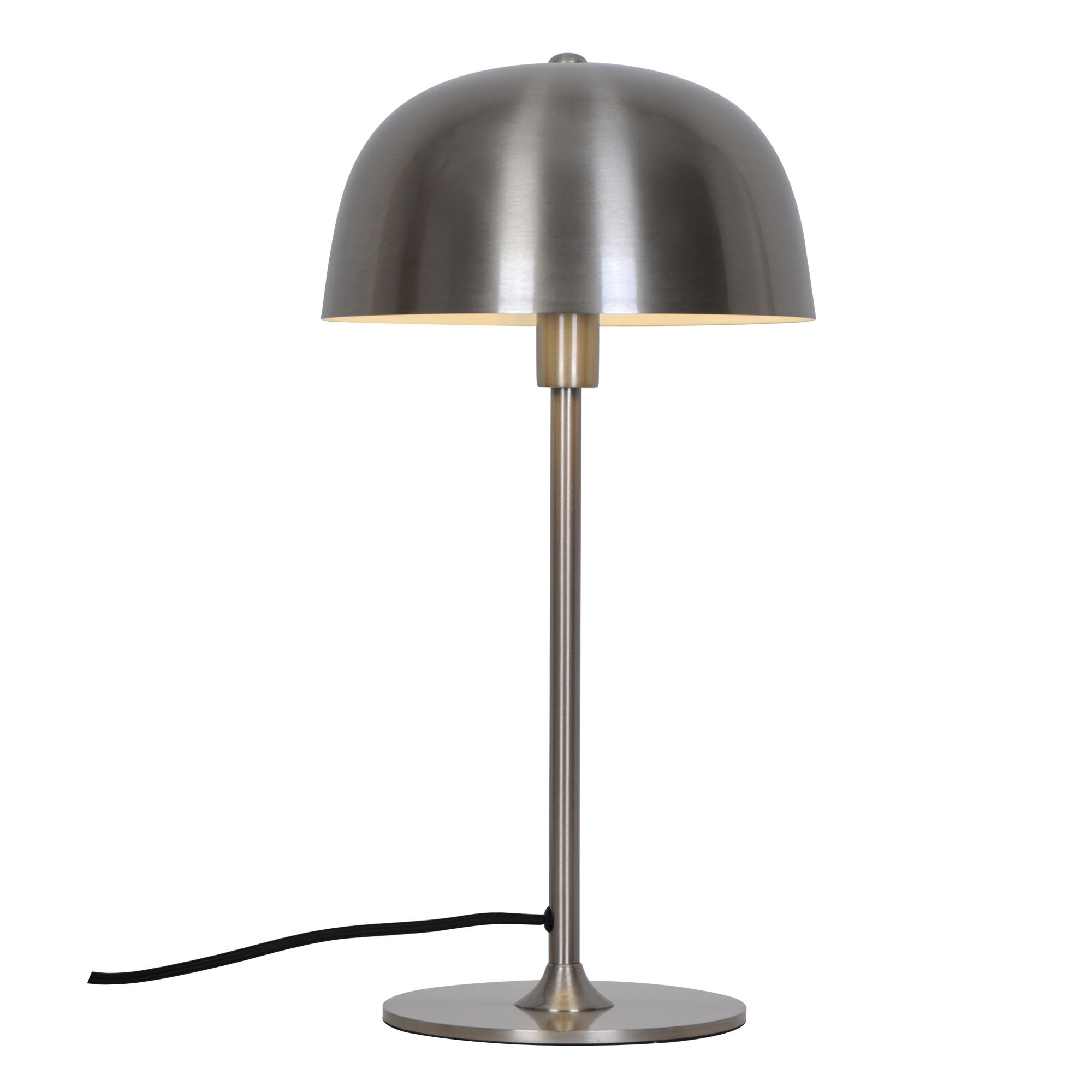 Tischlampe Cera Gebürsteter Stahl - E14, IP20, 230V