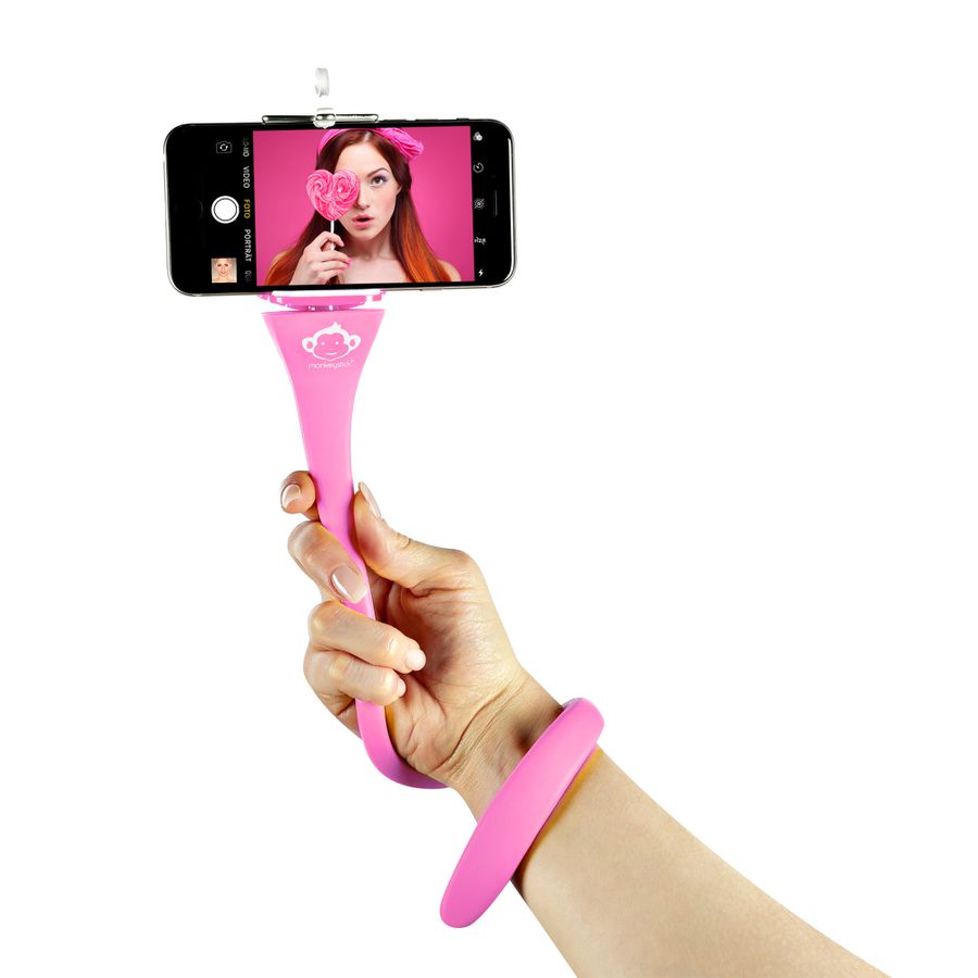 Monkeystick - Bluetooth, 42 cm, 120 gr., rosa