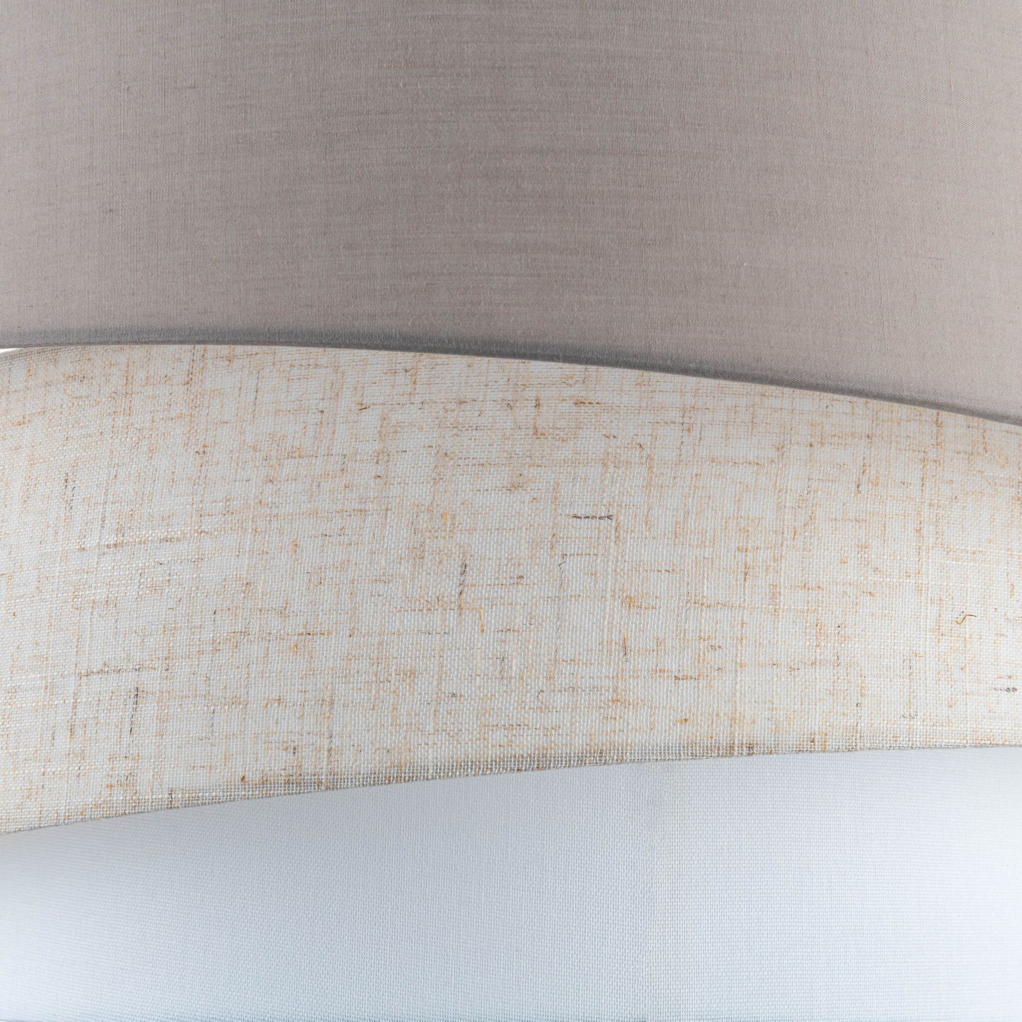 Deckenleuchte  FABRION  : 56cm beige - IP20, E27, Beige