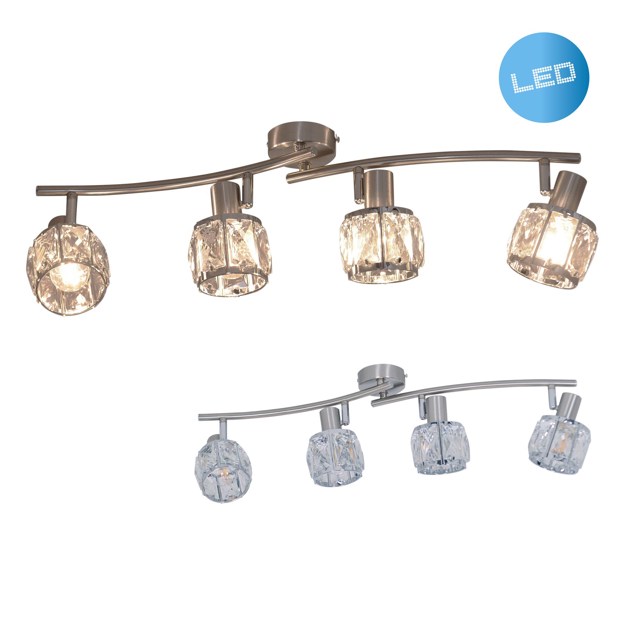 4er-LED Spot Josefa E14 Filament - E14, 16W, IP20