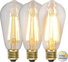 LED Leuchtmittel E27 ST64 Soft Glow 3-step memory - E27, 700Lm, 6.5W, 230V