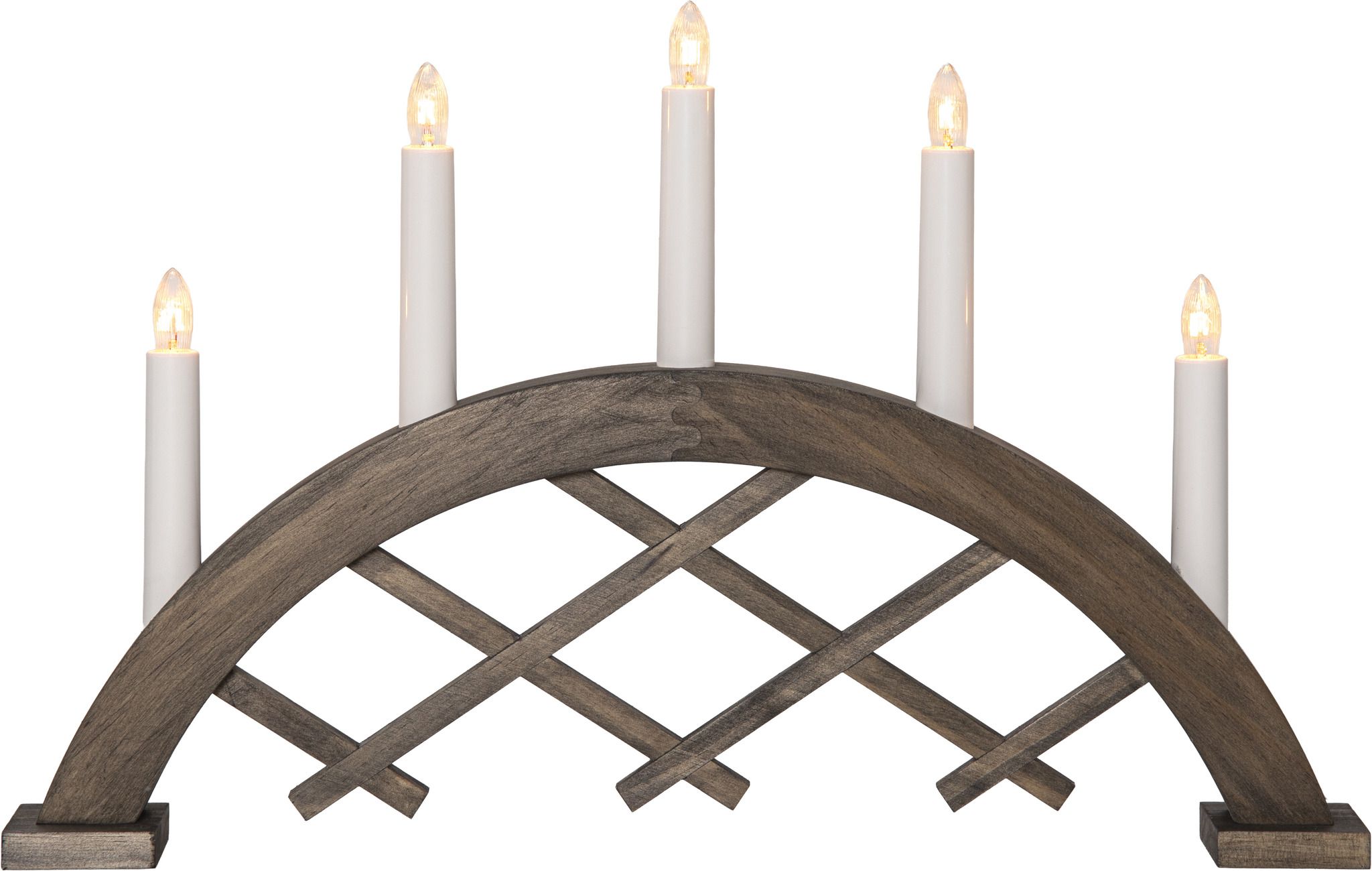 Kerzenleuchter Rute - Indoor, Braun, 29.00cm Höhe