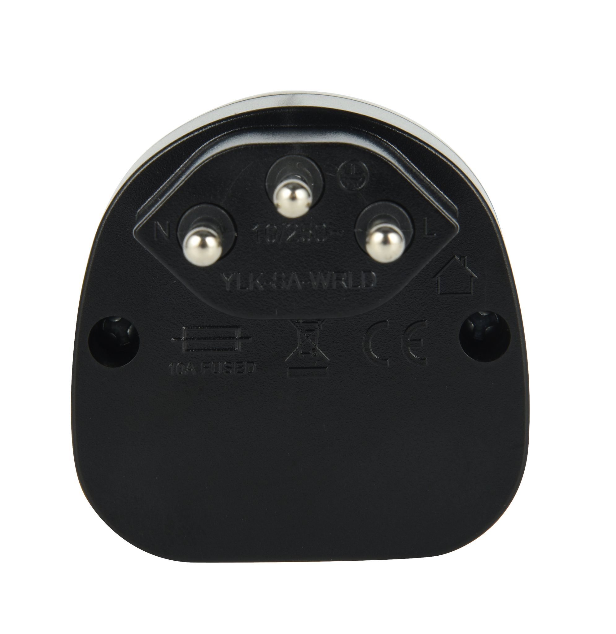 Reiseadapter World to Switzerland, schwarz - Out: CH In: IT, BRA, UK, USA/Japan Typ A/B, AUS/China