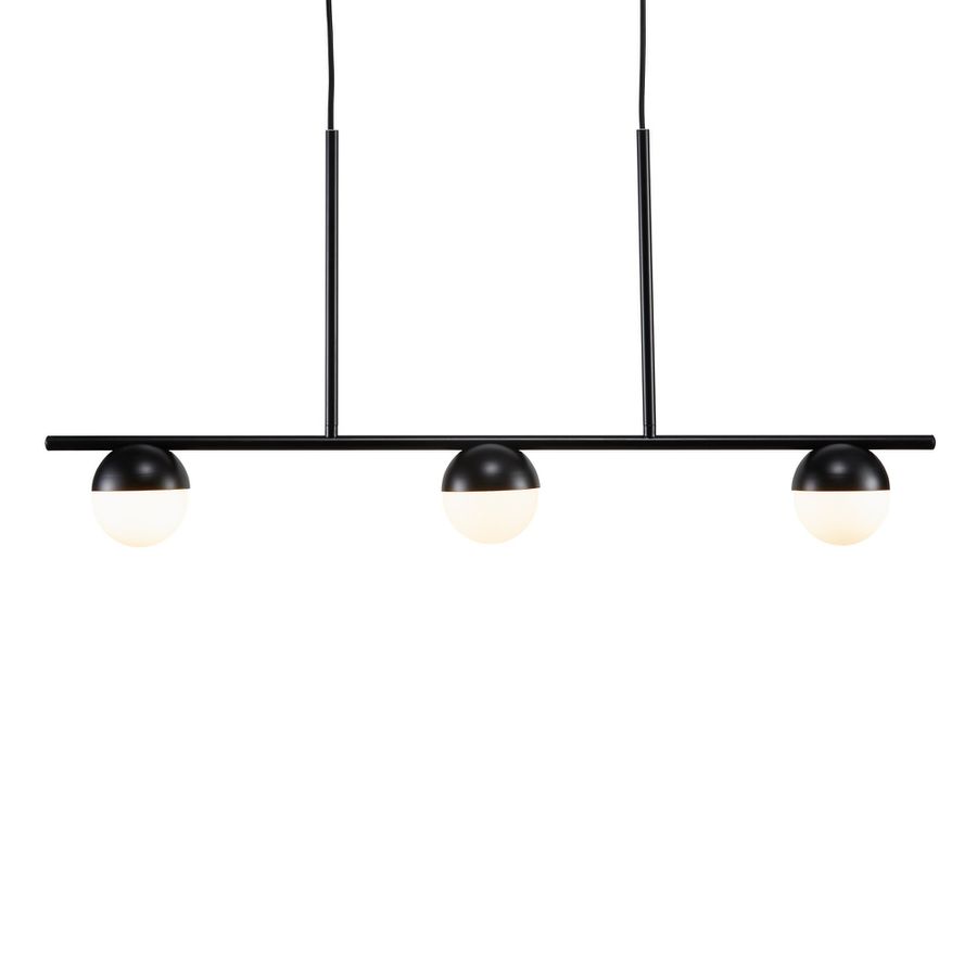 Contina, 3-Pendelleuchte, Schwarz - G9, max. 5W, IP20