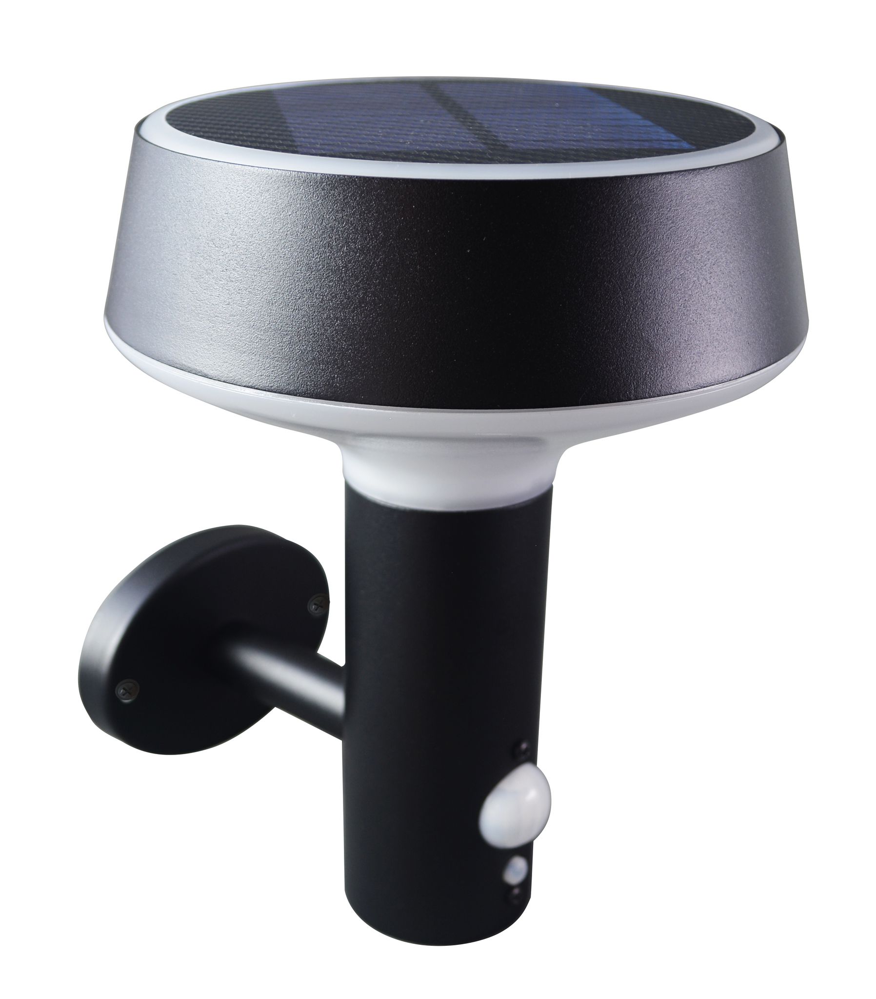 Solarleuchte MINTAKA - 3.7V DC, 5.88W, 600lm, 3000K, CRI 80, 110°, schwarz, L=160mm, B=172, H=205mm