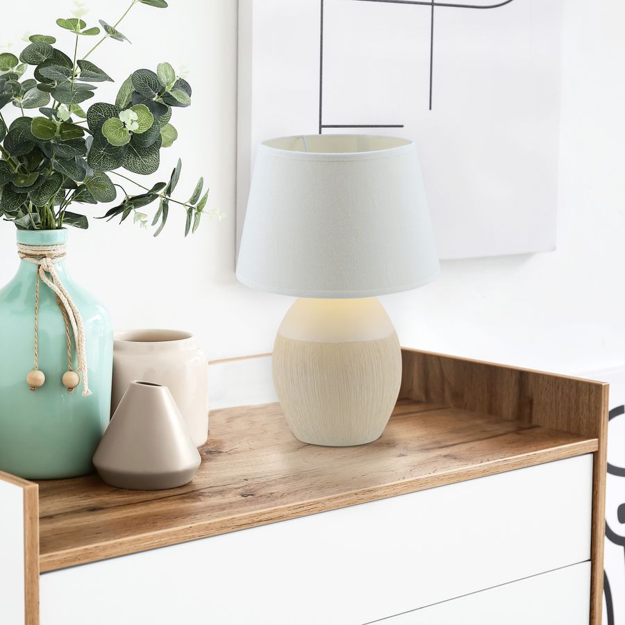 Keramik Tischleuchte Talia h:31cm - E14, 40W, IP20