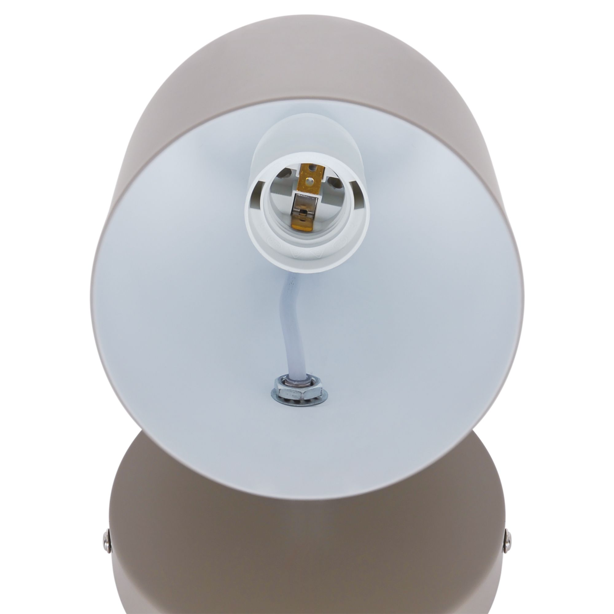 Wandleuchte Gaston Hell braun - E27, IP20, 230V