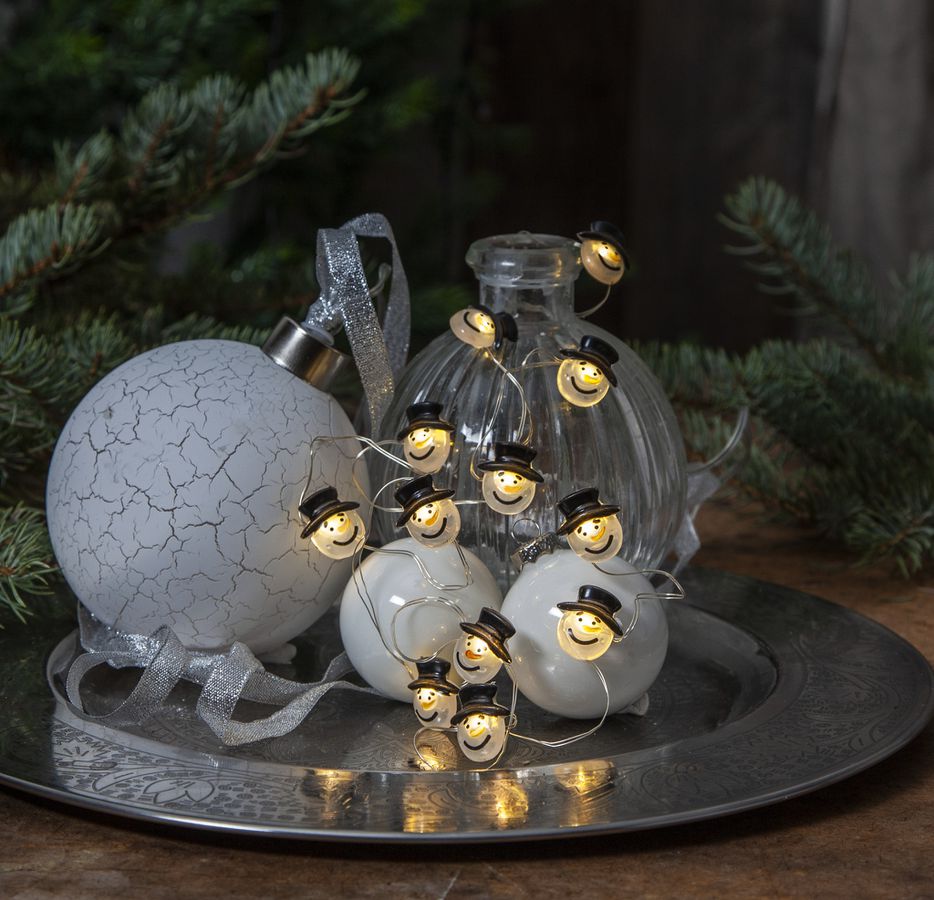 Lichterkette Dew Drop - IP20, Warmweiss, 12 LED