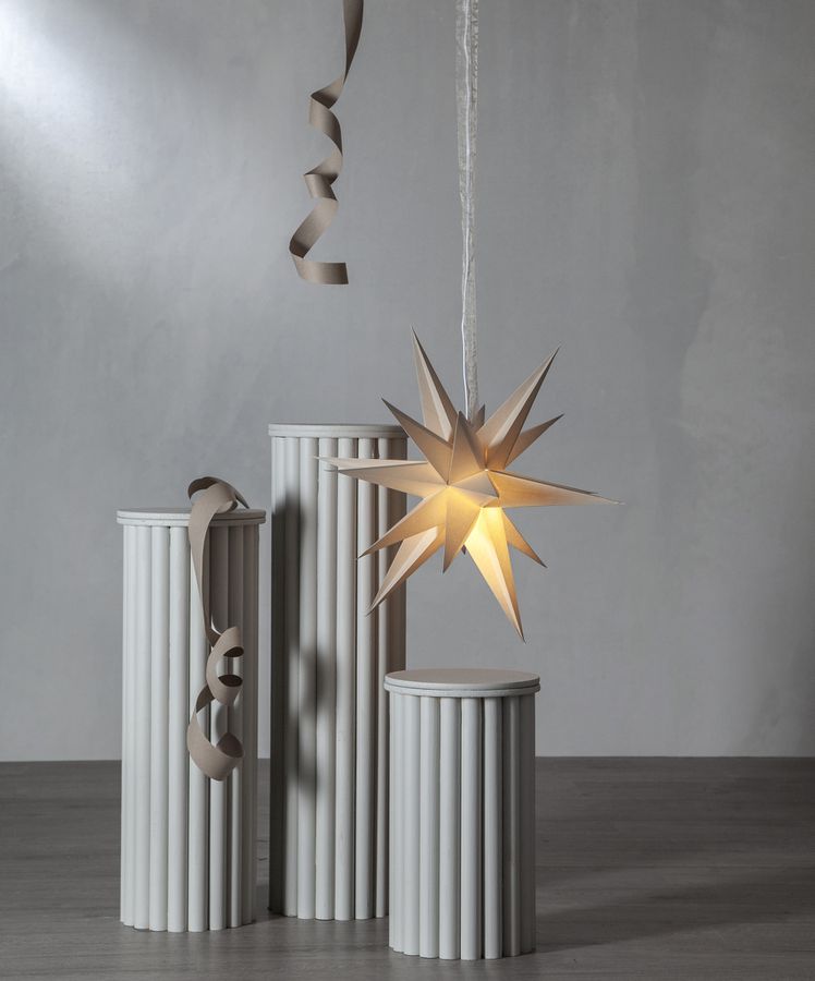 Papierstern December - IP20, Beige