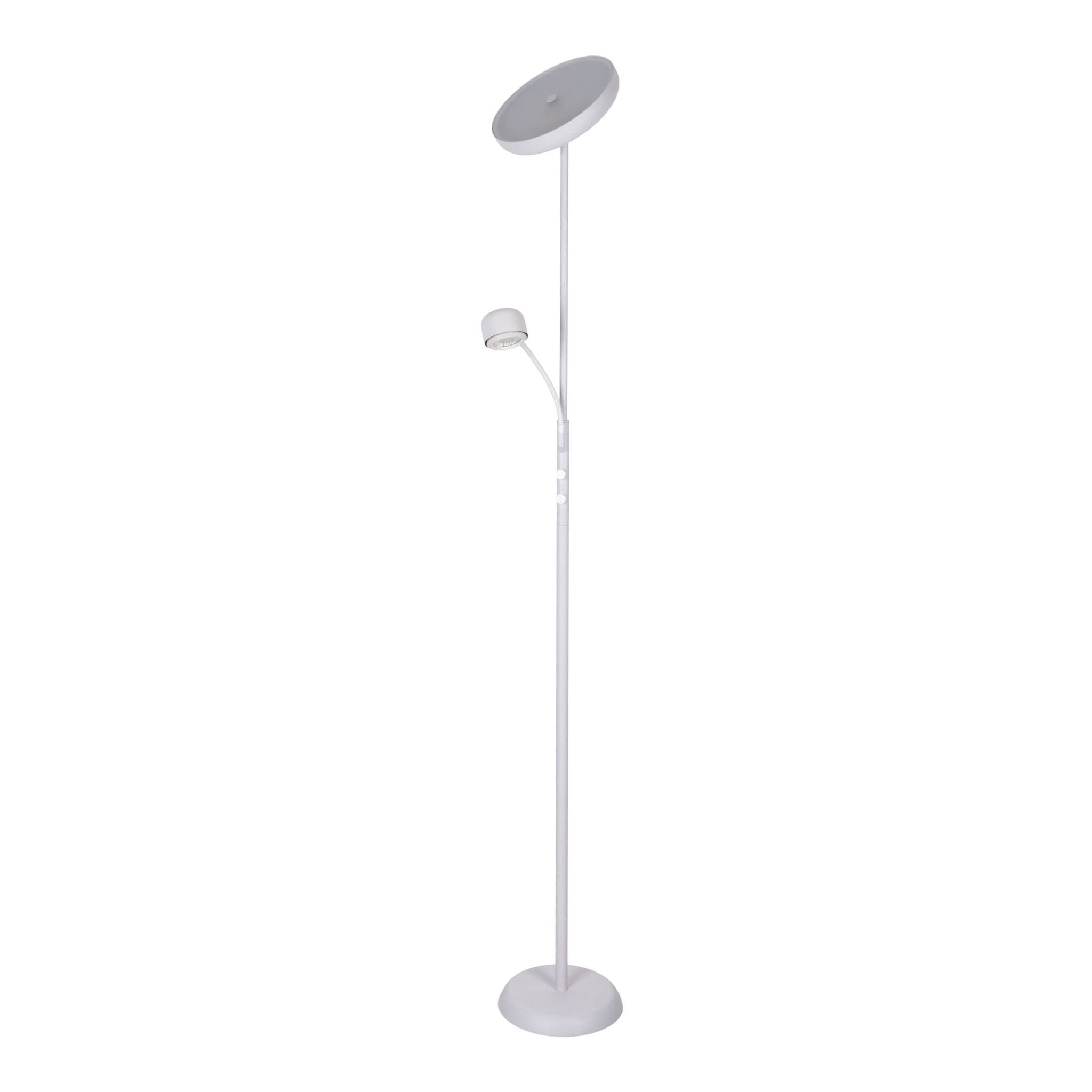 LED Stehleuchte  ROMIS  mit Lesearm weiß - IP20, LED-Modul, Weiss