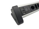 ALU DESKTOP USB-C - 4xT13, 1x USB-C / 2x USB-A max. 3.4A / PD 20W, 2.0m Zuleitung, schwarz