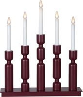 Kerzenleuchter Uddebo - IP20, Rot, Warmweiss