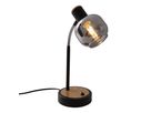 Tischleuchte FUMOSO - E14, max. 1x40W, IP20, schwarz + holz, nicht dimbar, exkl. Leuchtmittel, D=120mm, H=390mm