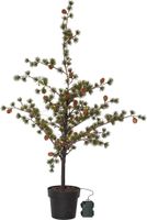 Dekorativer Baum Buxbom - grün, 40 LED's, 115 cm Höhe