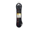 Steckdosenleiste Fix-Line+ MultiSwitch - 6xT13, 2.0m Kabel, einzeln schaltbar + Hauptschalter, schwarz