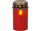 LED Grablicht Serene - Outdoor, Rot, 12cm Höhe, Timerfunktion