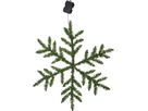 Künstliche Kranz Snowflake - grün, 42 LED's