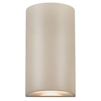 LED Wandanbauleuchte Rold Round - 2X5W, 2x350lm, 3000K, IP54, CRI 80, 2x125°, geschliffen, nicht dimmbar, L=90mm, B=55mm, H=160mm