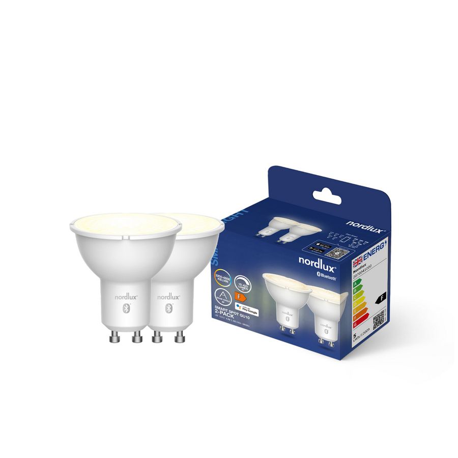 LED-Leuchtmittel Smart x 2, GU10, 380lm, We - 4.5W ,2200-6500K, IP20