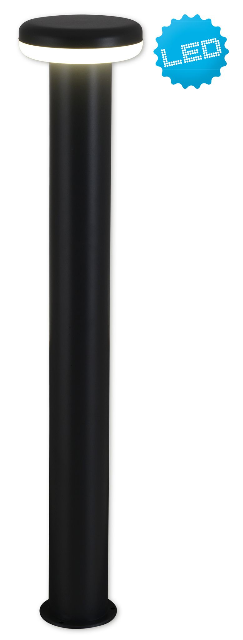 LED-Außensockelleuchte Pilz - IP44, warmweiss, 9W