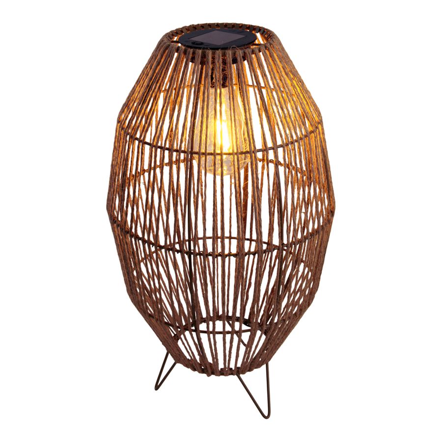 LED Solarleuchte KORBINIAN H: 34 cm - IP44, 0.06W, Warmweiss