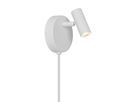 Wandleuchte Omari Round Weiss - LED, IP20, 230V