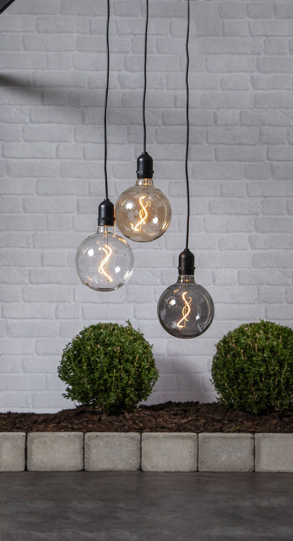 HANGING DECORATION BOWL schwarz 0.06W 2700K - IP44 Outdoor