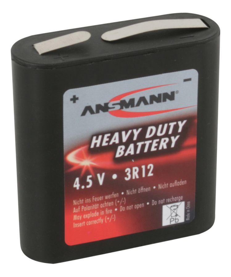 Zink-Kohle Batterie 3R12 - 1er Blister