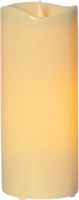 LED Pillar Kerze Grande - Outdoor, Beige, 31cm Höhe, Timerfunktion