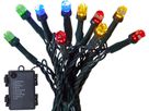 Lichterkette Diamond Star Light - IP44, Multi, 80 LED's, 600cm