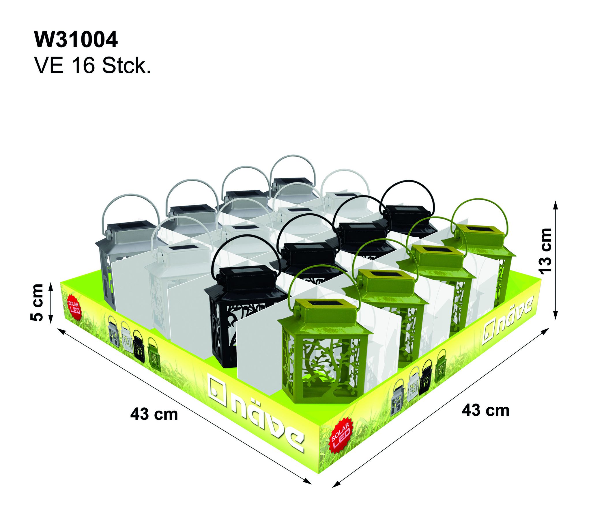 Display Außenleuchte Laterne - nur im 16er Display erhältlich