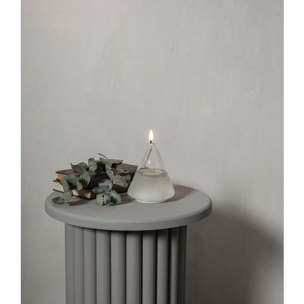 Laterne Flamme Float - Indoor, Transparent, 15.5 cm höhe, Timerfunktion
