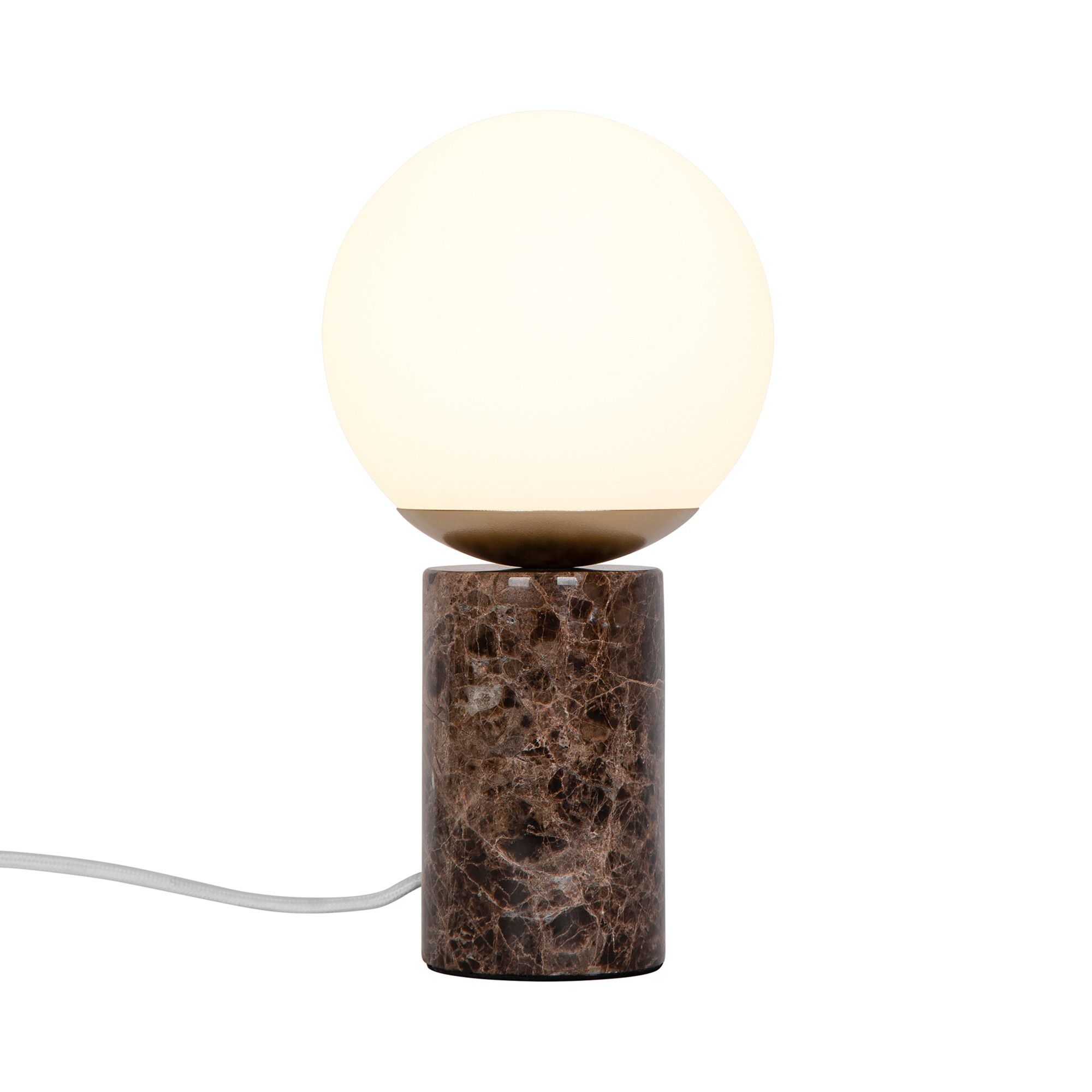 Lilly, Tischleuchte , Marble Braun - E14, IP20, max.25W